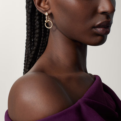 [Dawnora Jewelry]JUSTE FULL DIAMOND DOUBLE EARRINGS