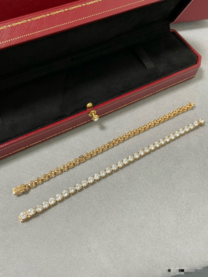 [Dawnora Jewelry jewelrys]TENNIS BRACELET WITH FULL DIAMOND SETTING