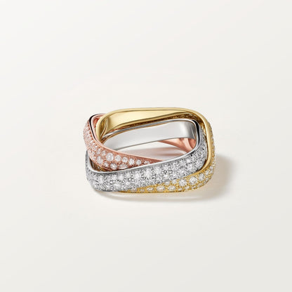 [Dawnora Jewelry]TRINITY 3.5MM CUSHION RING COLLECTION