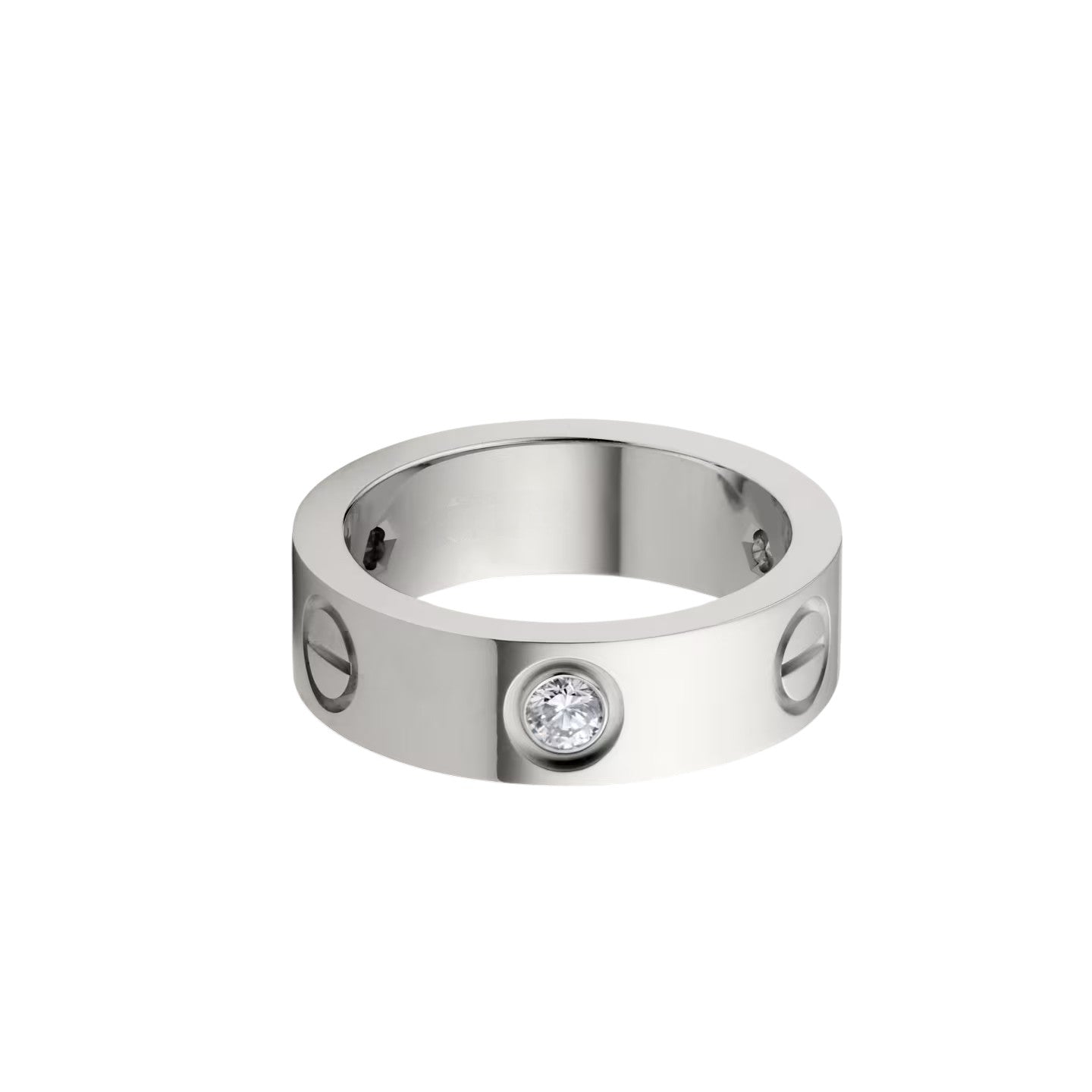 [Dawnora Jewelry]LOVE 5.5MM 3 DIAMOND RING