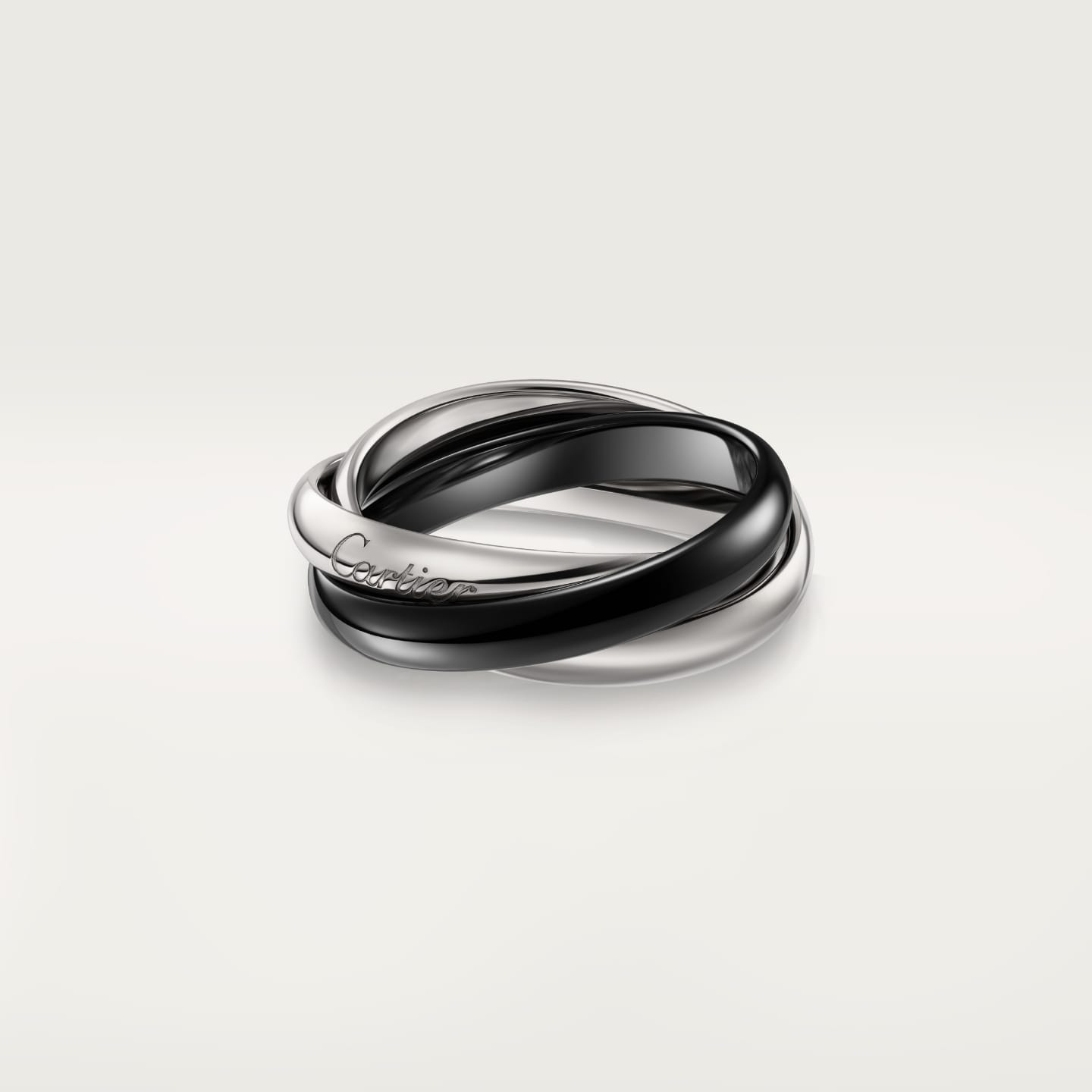 [Dawnora Jewelry]TRINITY 3.2MM RING BLACK CERAMIC