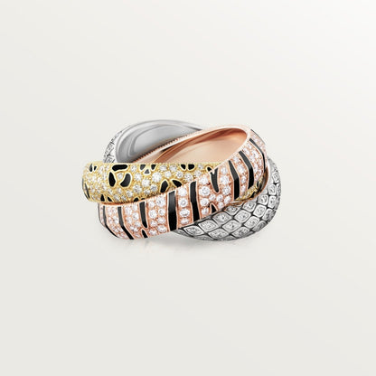 [Dawnora Jewelry]TRINITY  RING LEOPARD PRINT