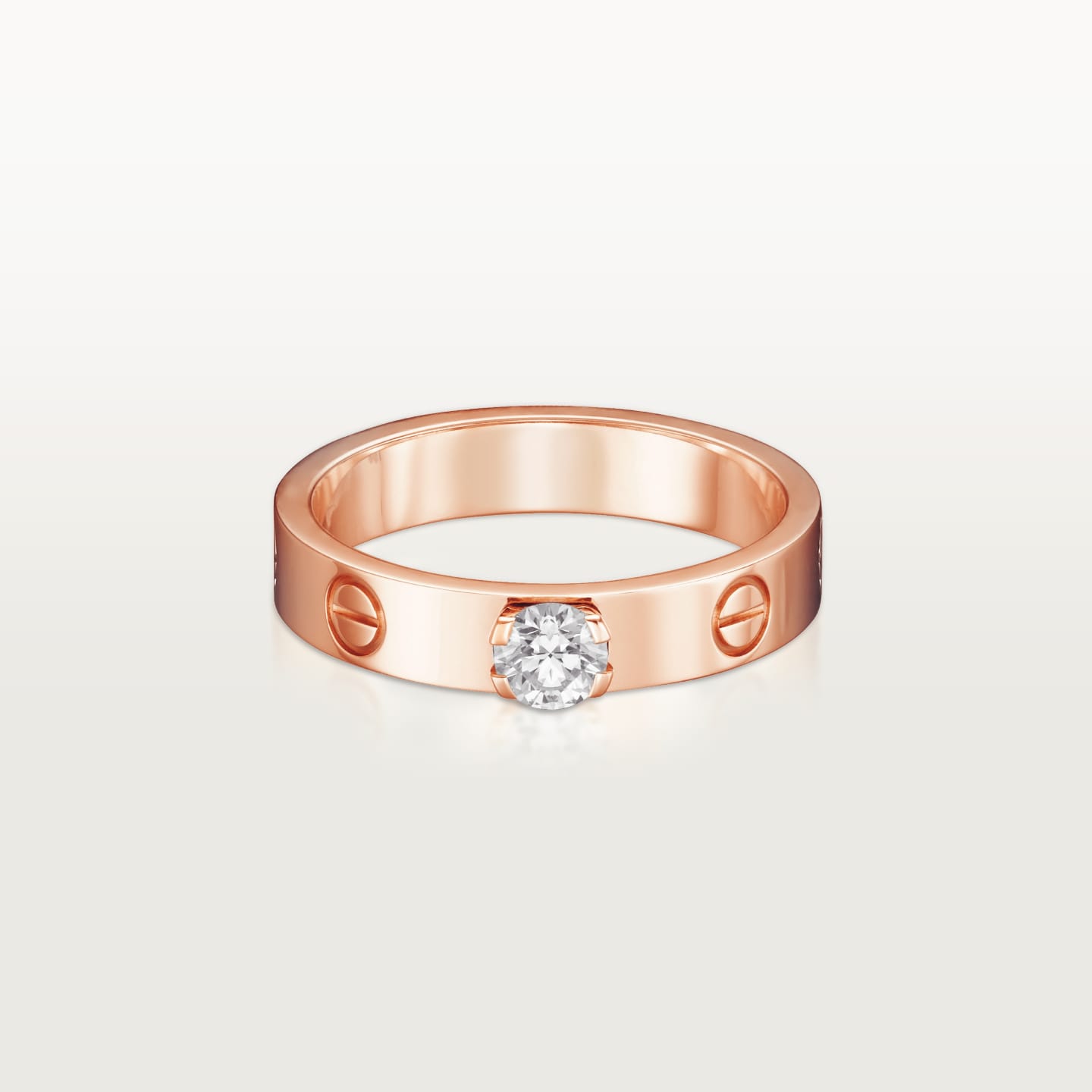 [Dawnora Jewelry]LOVE RING 3.6MM 1 BIG DIAMOND