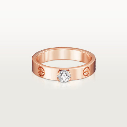 [Dawnora Jewelry]LOVE RING 3.6MM 1 BIG DIAMOND