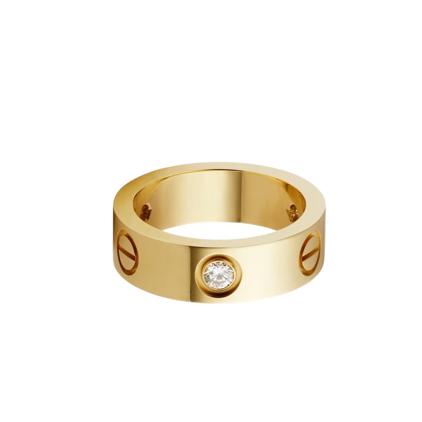 [Dawnora Jewelry]LOVE 5.5MM 3 DIAMOND RING