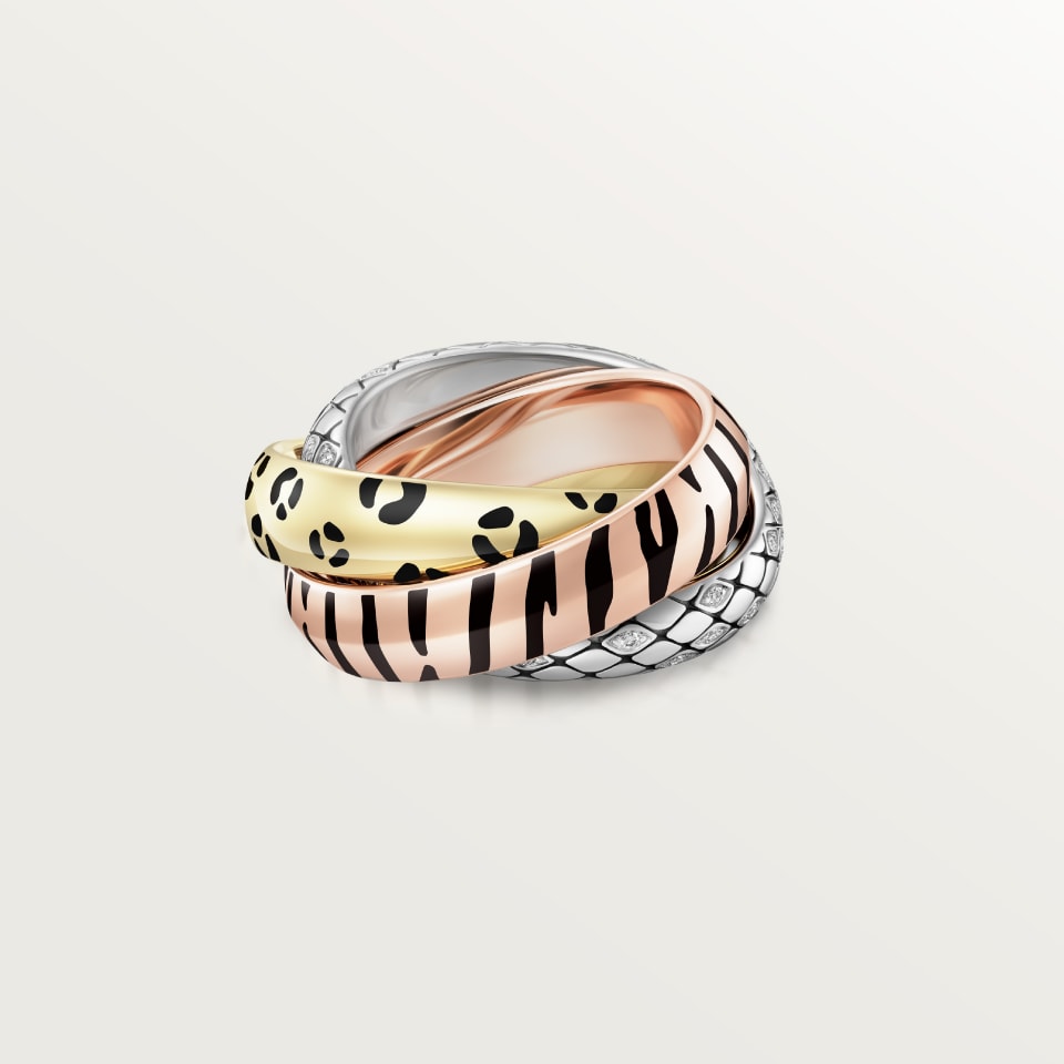 [Dawnora Jewelry]TRINITY  RING LEOPARD PRINT