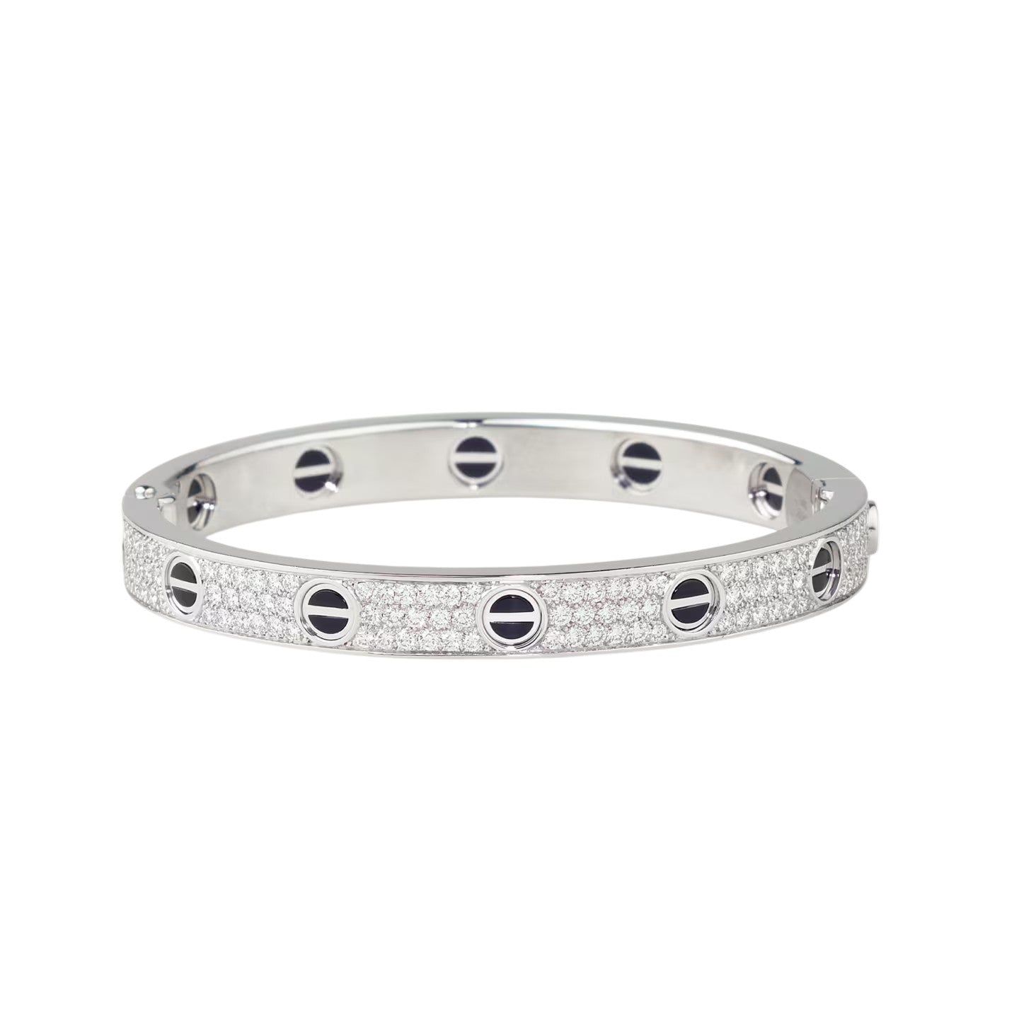 [Dawnora Jewelry]LOVE BRACELET 6.1MM DIAMOND-PAVED CERAMIC