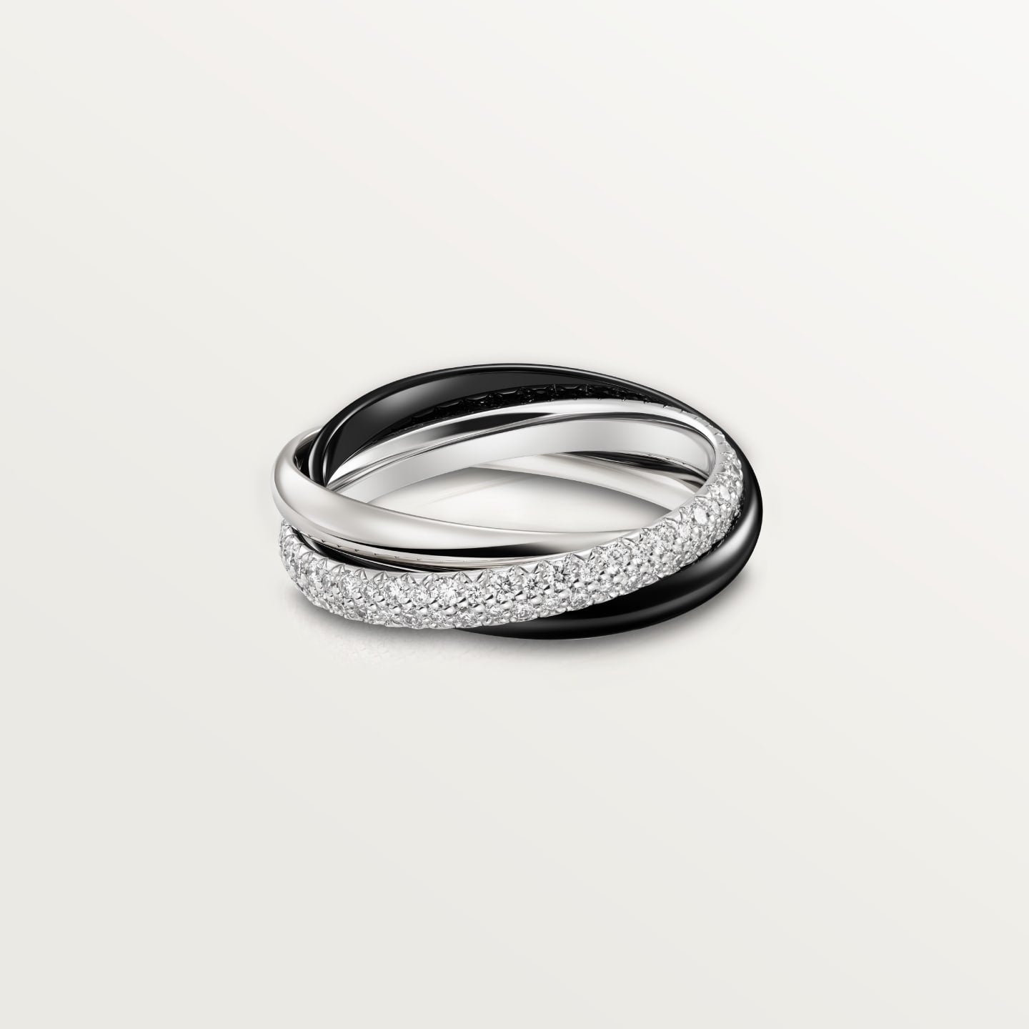 [Dawnora Jewelry]TRINITY 3.2MM RING BLACK CERAMIC