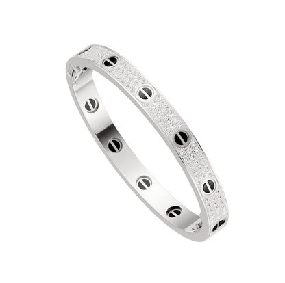 [Dawnora Jewelry]LOVE BRACELET 6.1MM DIAMOND-PAVED CERAMIC