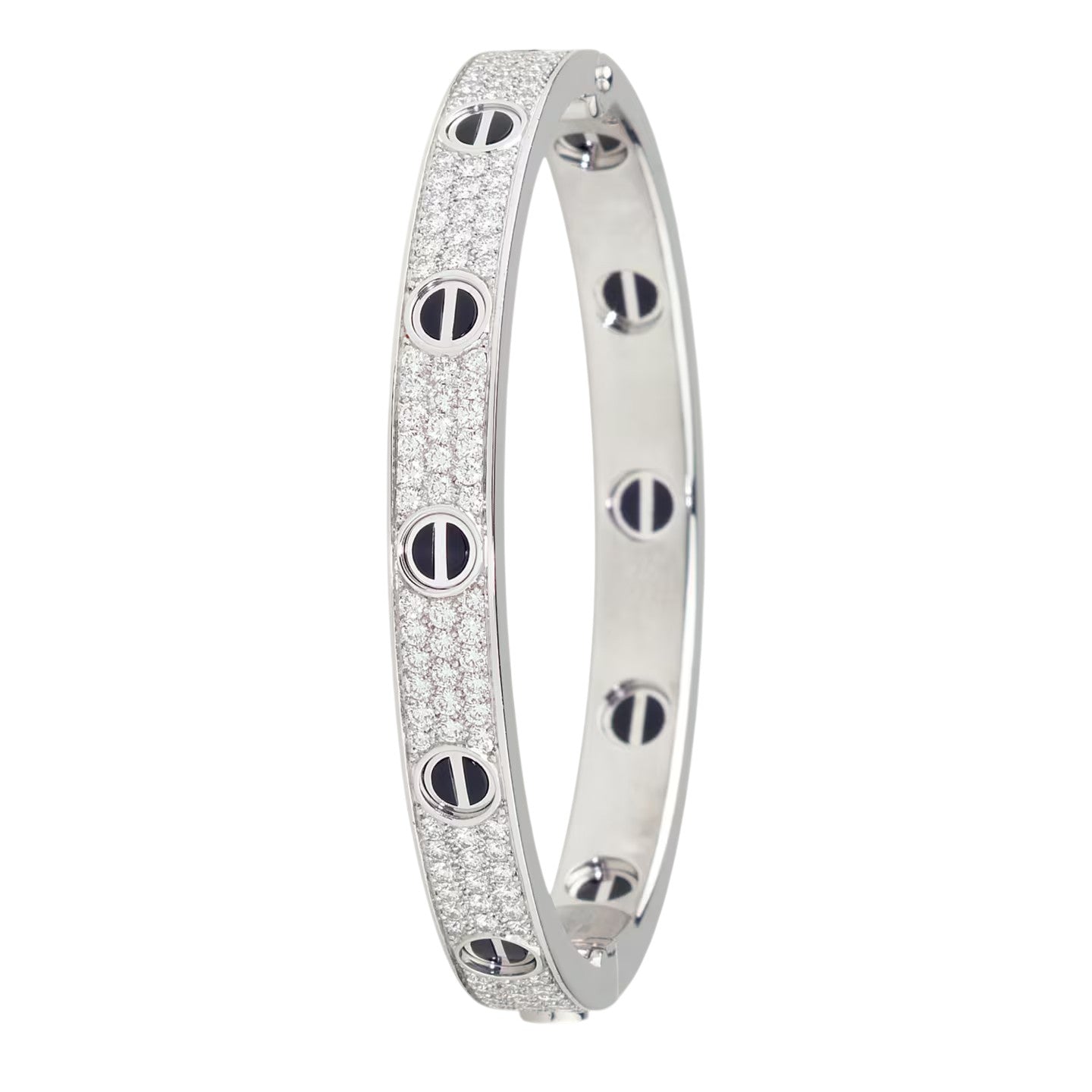[Dawnora Jewelry]LOVE BRACELET 6.1MM DIAMOND-PAVED CERAMIC