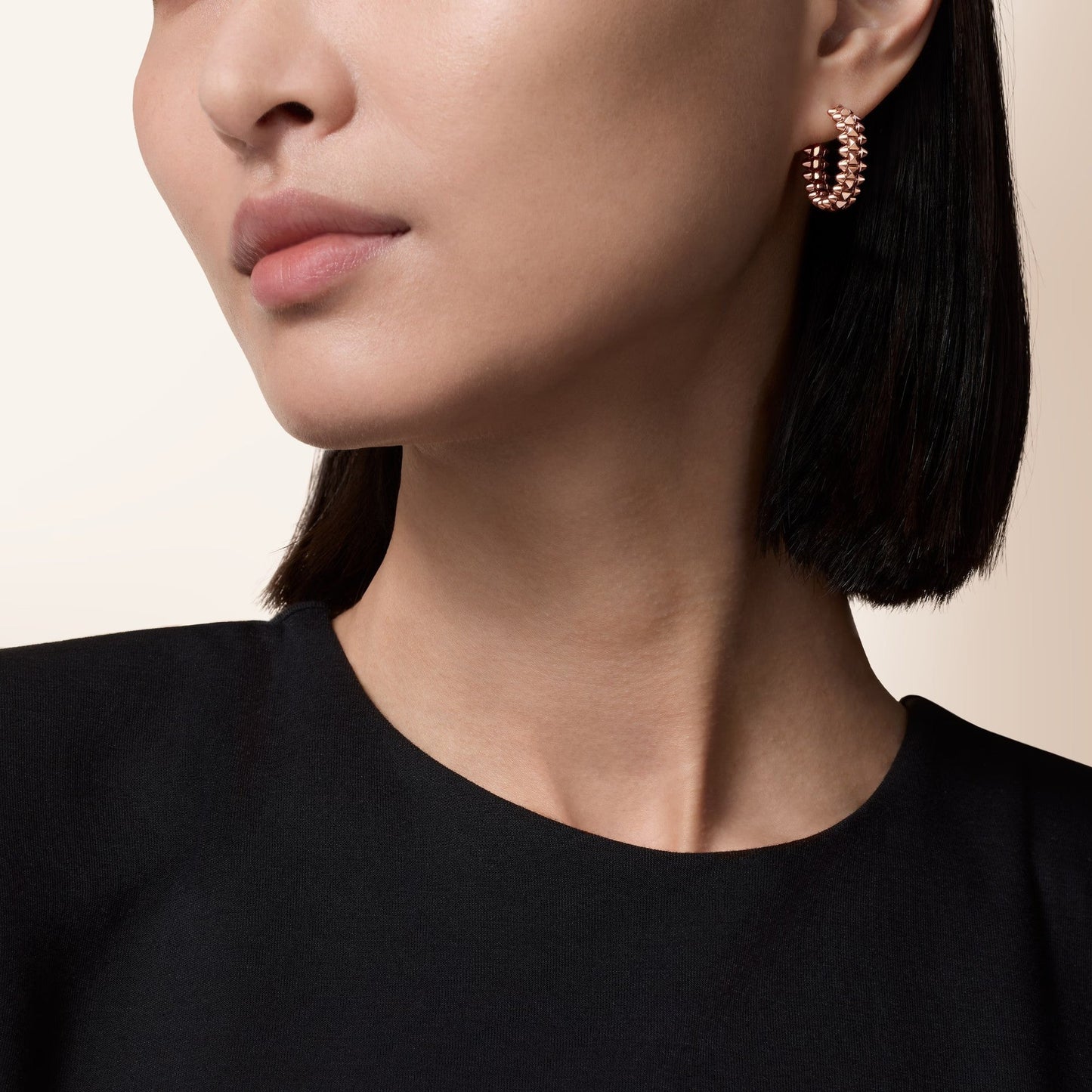 [Dawnora Jewelry]CLASH SMALL HOOP EARRINGS