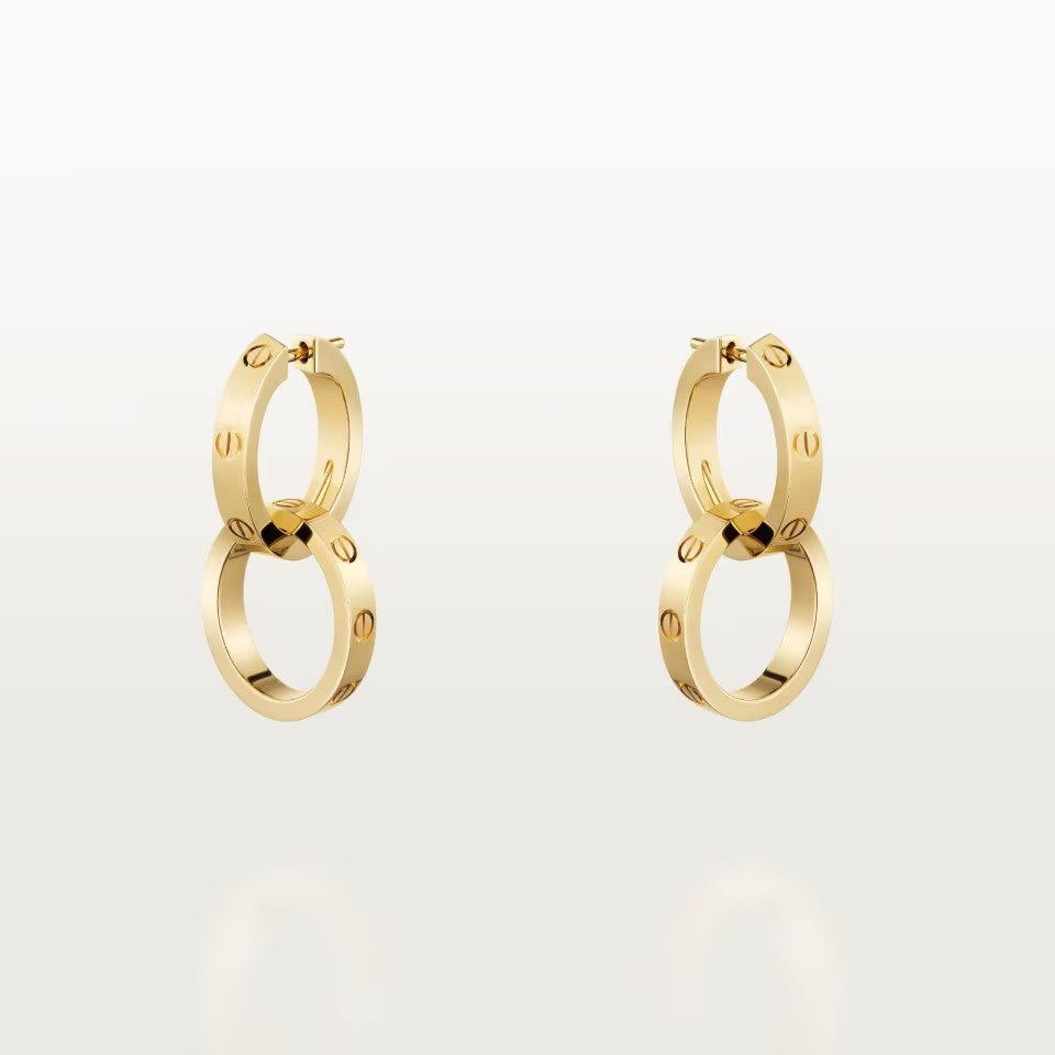[Dawnora Jewelry]LOVE 3.3MM DANGLE EARRINGS