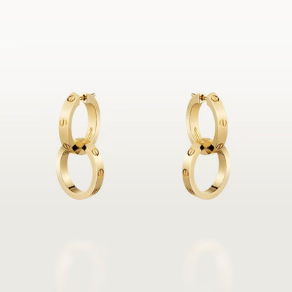 [Dawnora Jewelry]LOVE 3.3MM DANGLE EARRINGS