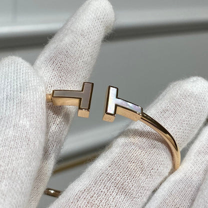 [Dawnora Jewelry]T BRACELET 1.8MM MOP PINK GOLD