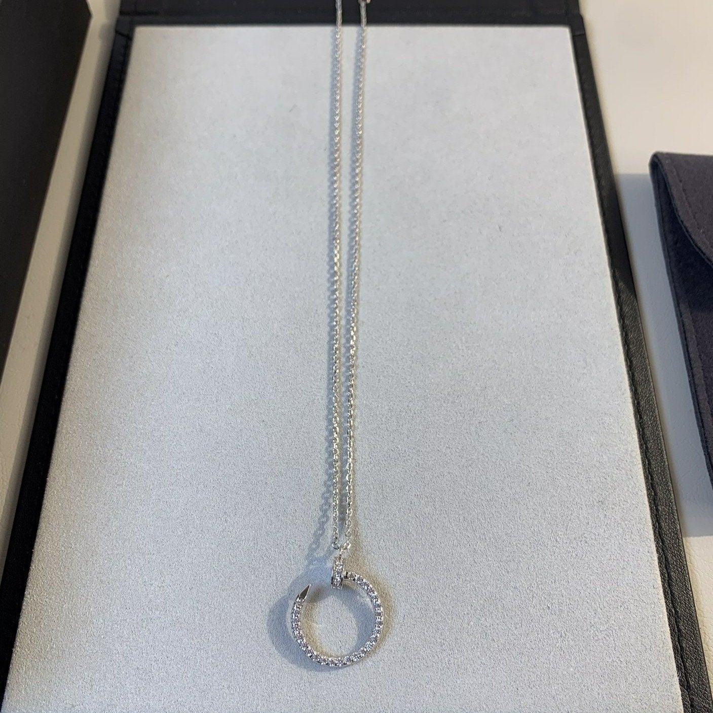 [Dawnora Jewelry]JUSTE NECKLACE SILVER DIAMONDS
