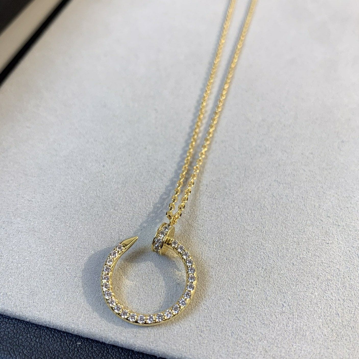 [Dawnora Jewelry]JUSTE NECKLACE GOLD DIAMONDS