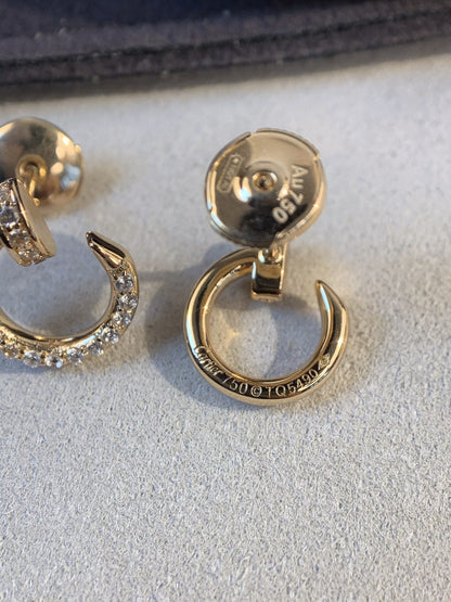 [Dawnora Jewelry]JUSTE EARRINGS GOLD DIAMONDS