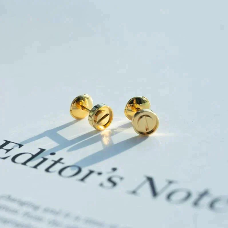 [Dawnora Jewelry]LOVE EARRINGS GOLD 10MM