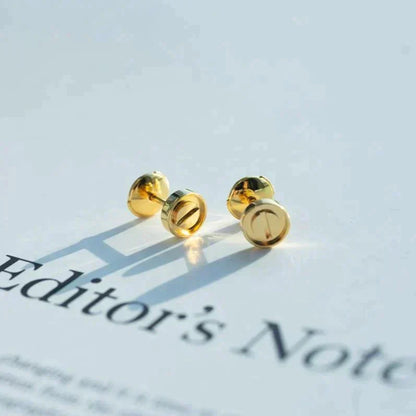 [Dawnora Jewelry]LOVE EARRINGS GOLD 10MM