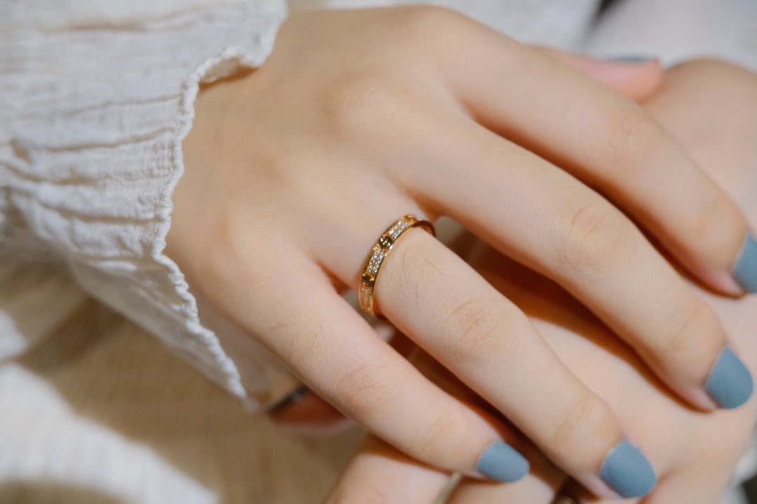 [Dawnora Jewelry]LOVE RING 2.65MM DIAMOND