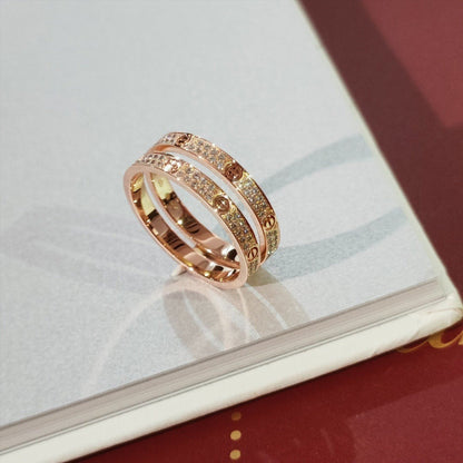 [Dawnora Jewelry]LOVE RING 2.65MM DIAMOND