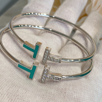 [Dawnora Jewelry]T BRACELET 1.8MM TURQUOISE DIAMOND