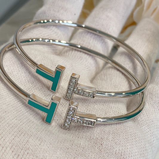 [Dawnora Jewelry]T BRACELET 1.8MM TURQUOISE DIAMOND