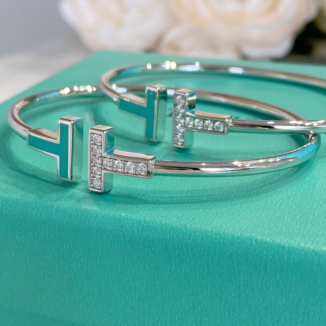 [Dawnora Jewelry]T BRACELET 1.8MM TURQUOISE DIAMOND