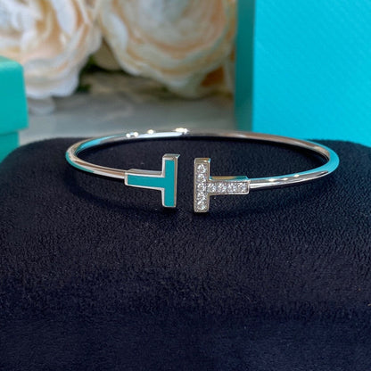 [Dawnora Jewelry]T BRACELET 1.8MM TURQUOISE DIAMOND