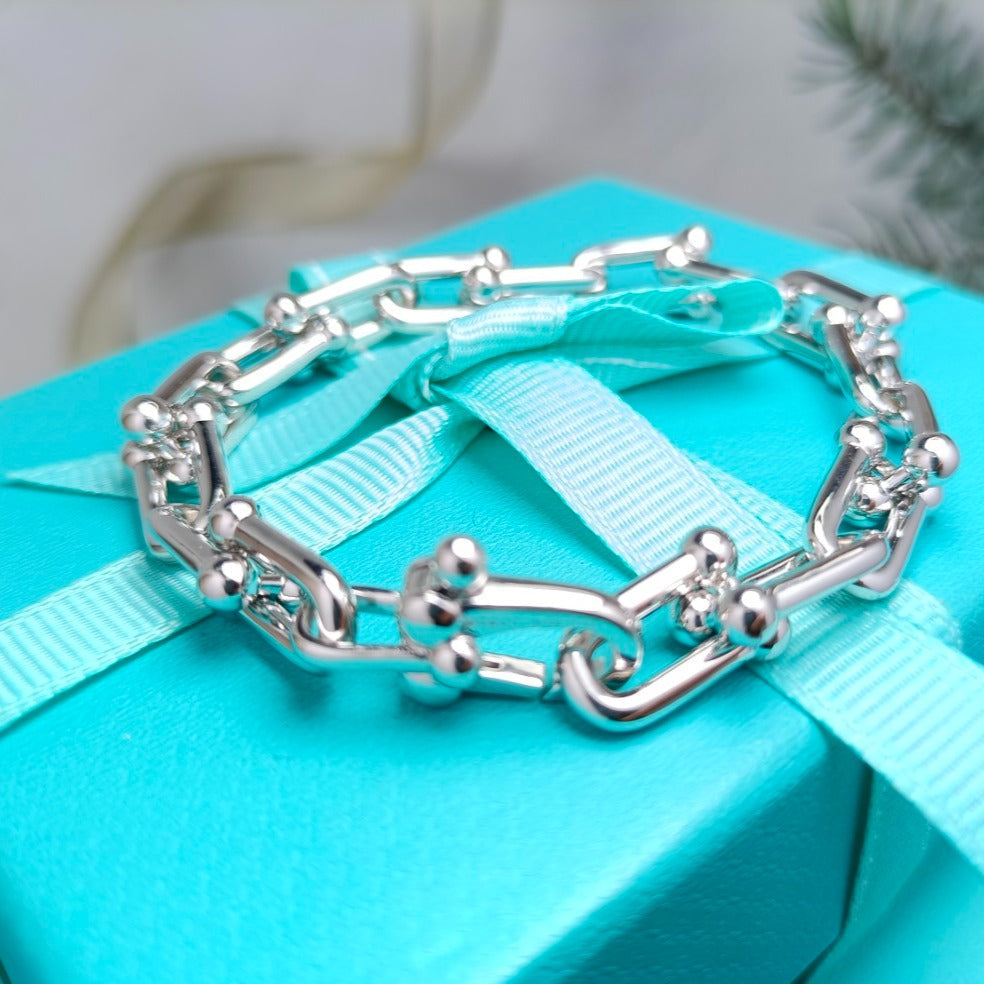 [Dawnora Jewelry]HARDWEAR BRACELET PINK GOLD AND SILVER