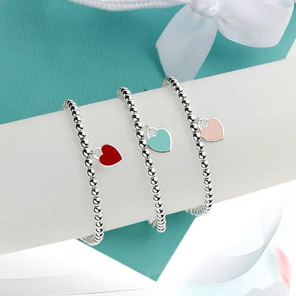 [Dawnora Jewelry]MINI HEART BRACELET SILVER