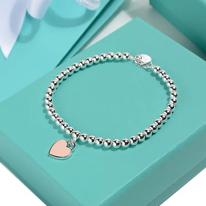 [Dawnora Jewelry]MINI HEART BRACELET SILVER