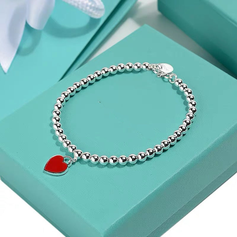 [Dawnora Jewelry]MINI HEART BRACELET SILVER