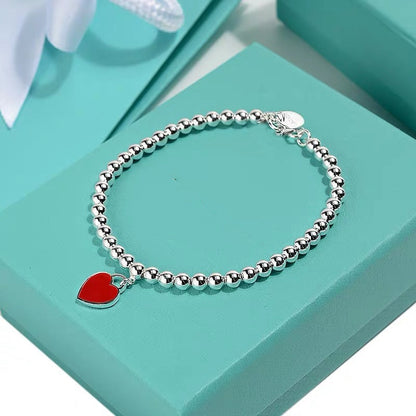 [Dawnora Jewelry]MINI HEART BRACELET SILVER