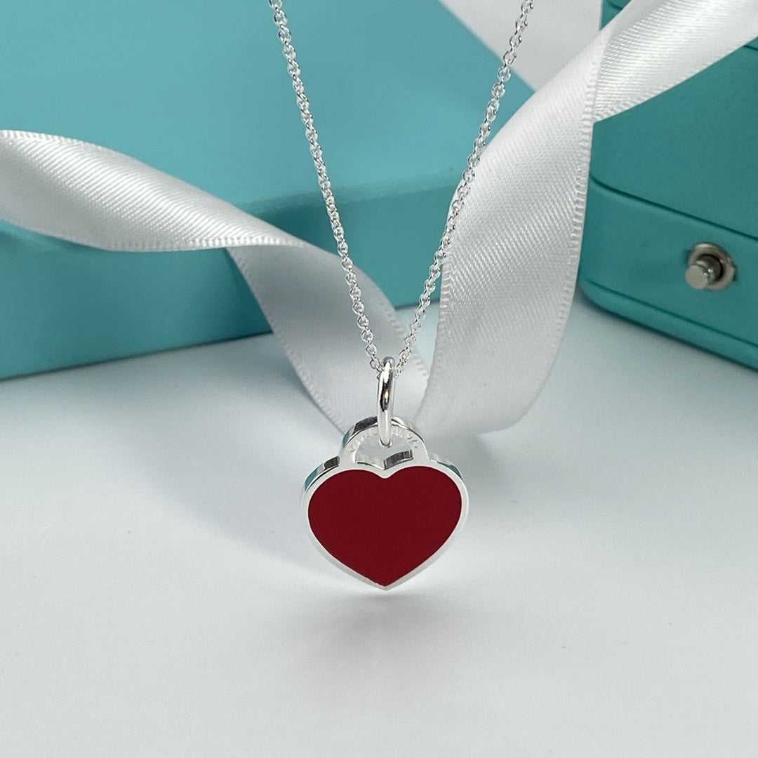 [Dawnora Jewelry]HEART PEDANT SILVER NECKLACE