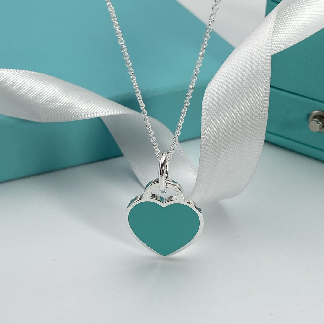[Dawnora Jewelry]HEART PEDANT SILVER NECKLACE