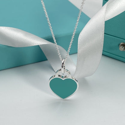 [Dawnora Jewelry]HEART PEDANT SILVER NECKLACE