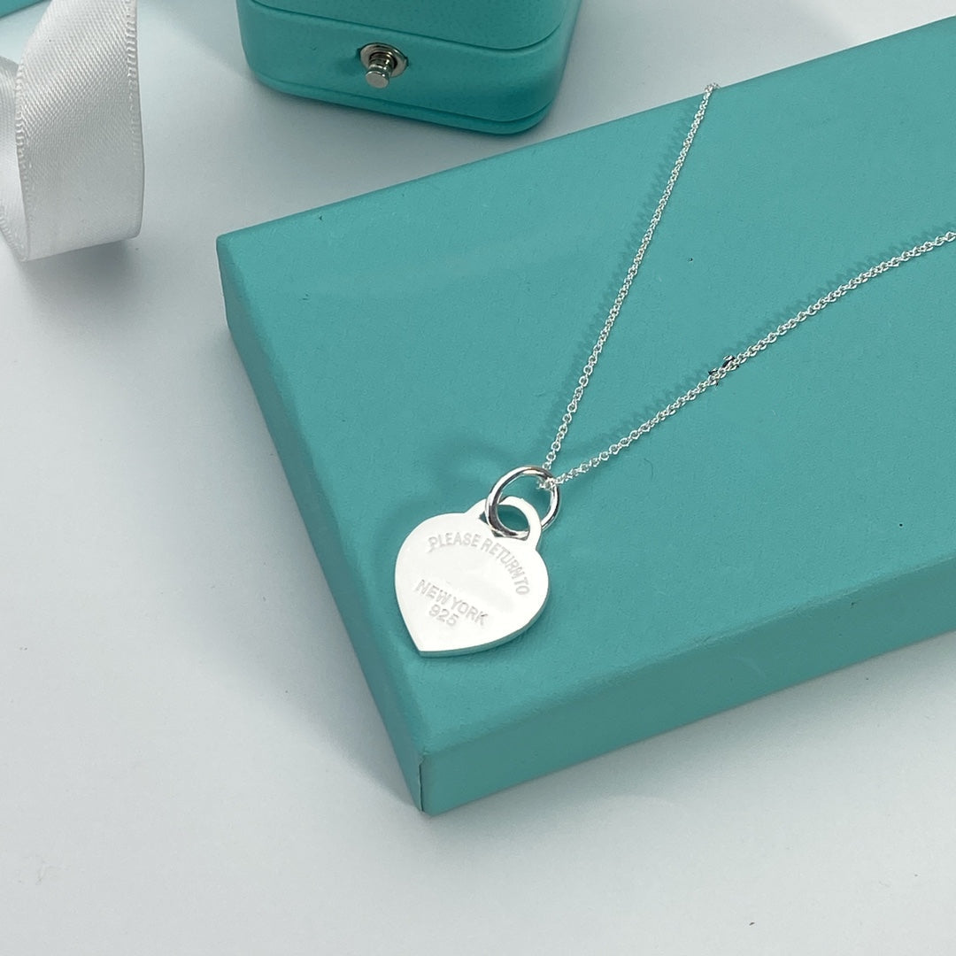 [Dawnora Jewelry]HEART PEDANT SILVER NECKLACE