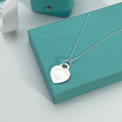 [Dawnora Jewelry]HEART PEDANT SILVER NECKLACE