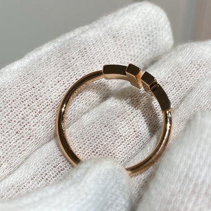 [Dawnora Jewelry] WIRE RING DIAMOND PINK GOLD