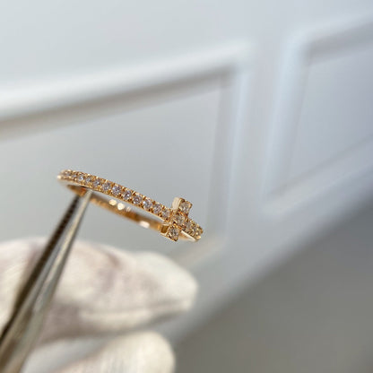 [Dawnora Jewelry]T RING DIAMOND PINK GOLD