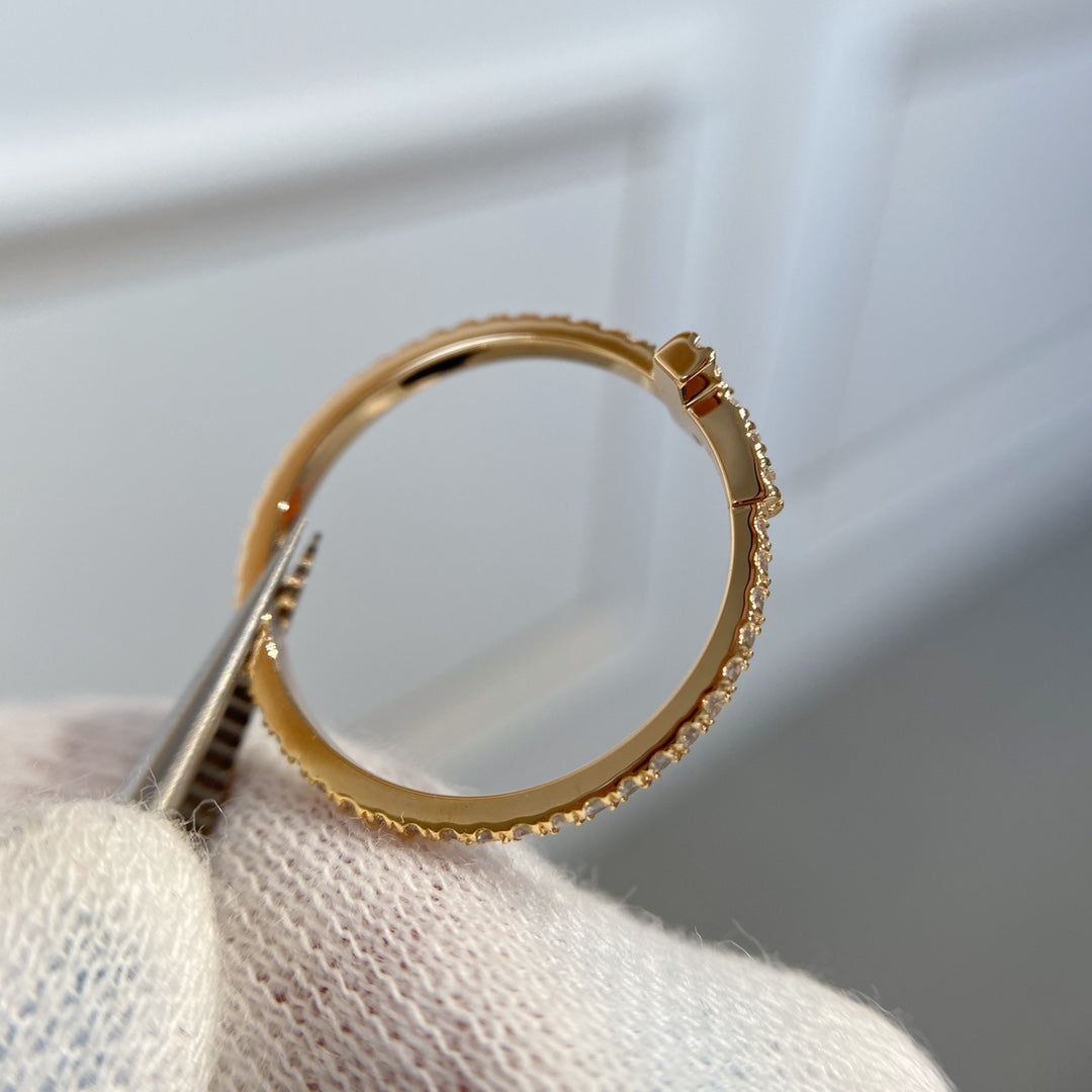 [Dawnora Jewelry]T RING DIAMOND PINK GOLD