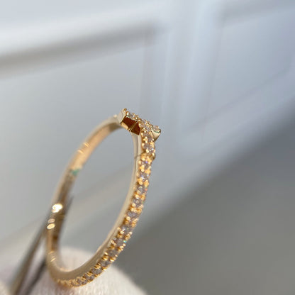 [Dawnora Jewelry]T RING DIAMOND PINK GOLD