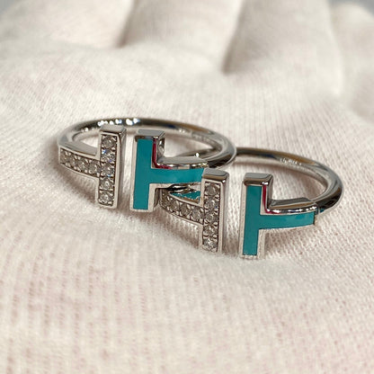 [Dawnora Jewelry] WIRE TURQUOISE DIAMOND RING SILVER