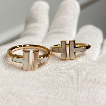 [Dawnora Jewelry] WIRE MOP RING PINK GOLD