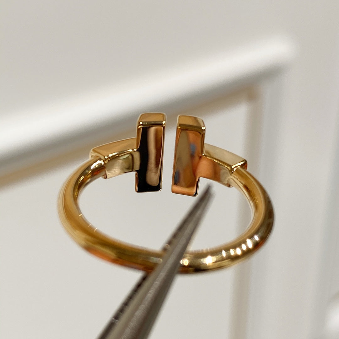 [Dawnora Jewelry] WIRE MOP RING PINK GOLD