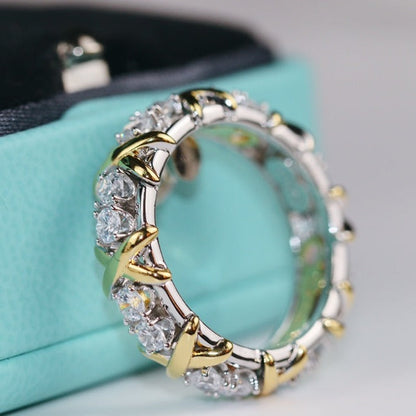 [Dawnora Jewelry]SIXTEEN STONE RING GOLD