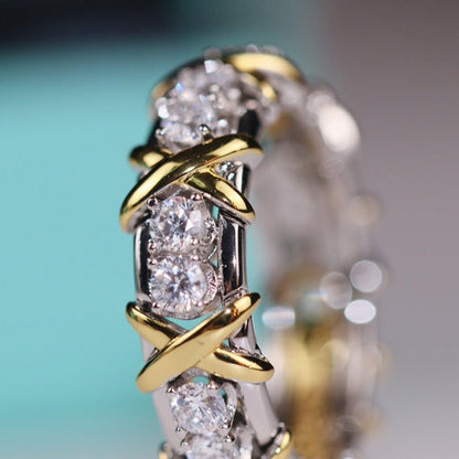 [Dawnora Jewelry]SIXTEEN STONE RING GOLD