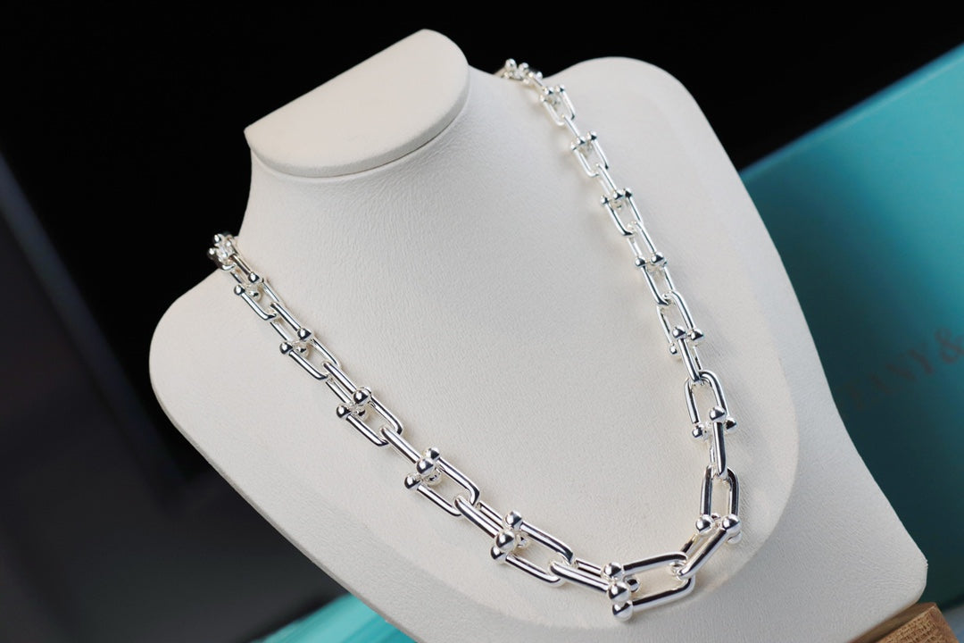 [Dawnora Jewelry]HARDWEAR LINK SILVER NECKLACE