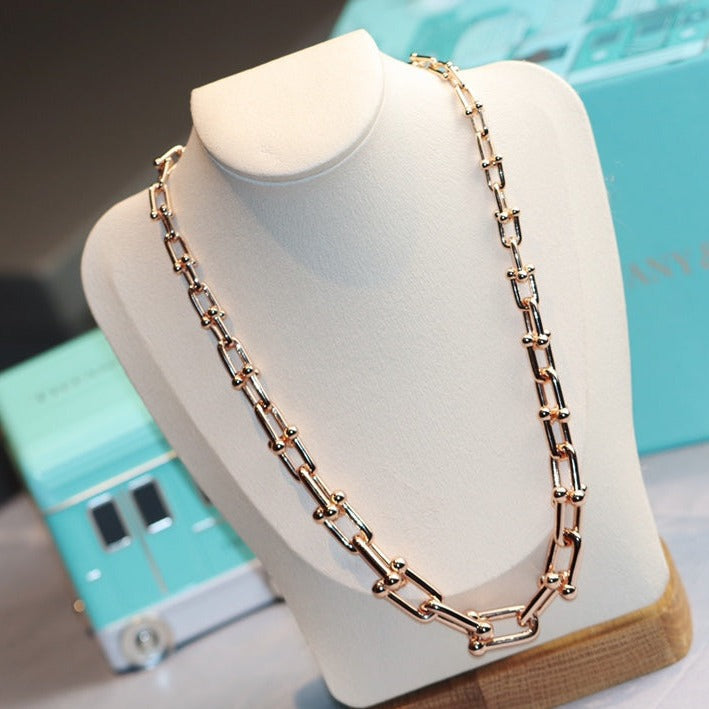 [Dawnora Jewelry]HARDWEAR LINK GOLD NECKLACE